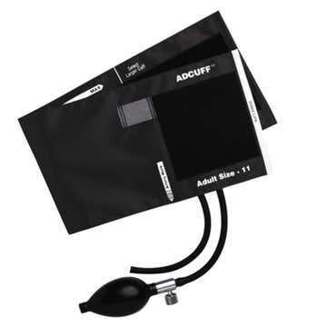 Adcuff™ Reusable Blood Pressure Cuff and Bulb, Black, 23 – 40 cm