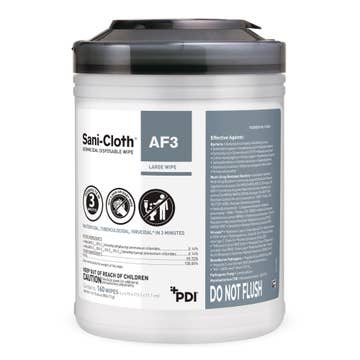 Sani-Cloth® AF3 Germicidal Large Disinfectant Wipes, Canister, 160 ct. (Can)