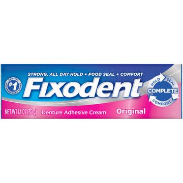 Fixodent Original Denture Adhesive Cream, 1.4 Oz
