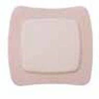 Aquacel® Silicone Adhesive With Border Silicone Foam Dressing, 8 X 8 Centimeter