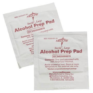 Pad, Alcohol Prep 2ply Str