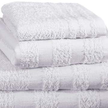 Merit™ Trio Cotton Washcloth, White, 12 x 12 Inch