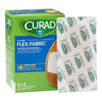 Curad® Flex-fabric Adhesive Strip, 2 X 4 Inch
