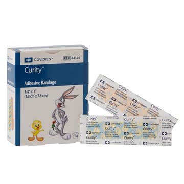 Curity™ Assorted Looney Tunes Adhesive Strip, ¾ X 3 Inch