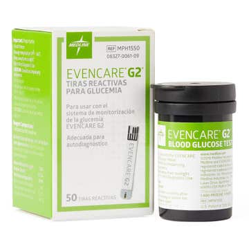 Test Strip, Bld Gluc Meter Evencare G2