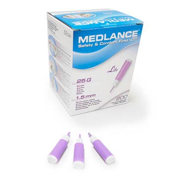 Medlance® Plus Safety Lancet, 25 Gauge, 1.5 Mm Depth