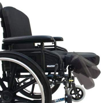 WHEELCHAIR, AMPUTEE SWING AWAY9"X14"