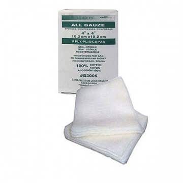 Gauze 4x4x8p Ns 200/bx 20bx/cs