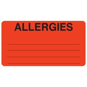LABEL ALLERGY 250ROLL=EA