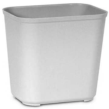 Wastebasket, Fire Resist Gry 28qt (6/cs)