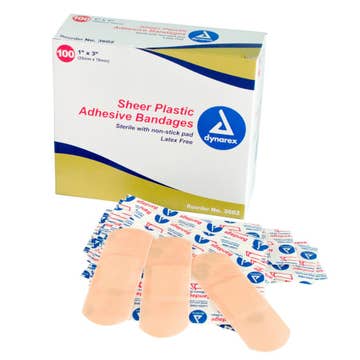 Dynarex® Adhesive Strip, 1 X 3 Inch