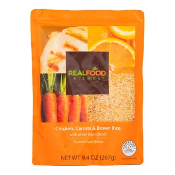 Real Food Blends™ Orange Chicken, Carrots & Brown Rice Puree For Feeding