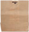 BAG, GROCERY 10# BRN (500/CS)